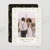 新年の休日|の花火|の写真カード シーズンカード (正面/裏面)