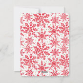 新年の休日|の雪片|の写真カード シーズンカード (裏面)