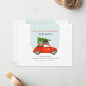 新年の冒険と住所の変更 ノートカード (正面/裏面インサイチュ)