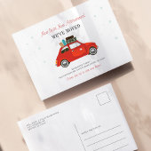 新年の冒険と新しいアドレスの移動 案内ポストカード