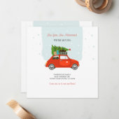 新年の冒険の新しい住所の引越し発表 ノートカード (正面/裏面インサイチュ)