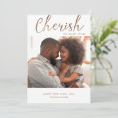 新年の写真カード/カスタムな色を大事にして下さい シーズンカード (スタンド正面)