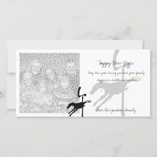 新年の写真カード シーズンカード (正面)