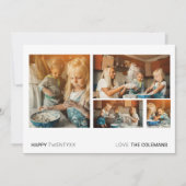 新年の写真カード |ライフモダンミニマルフォト シーズンカード (正面)