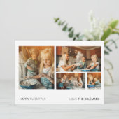 新年の写真カード |ライフモダンミニマルフォト シーズンカード (スタンド正面)