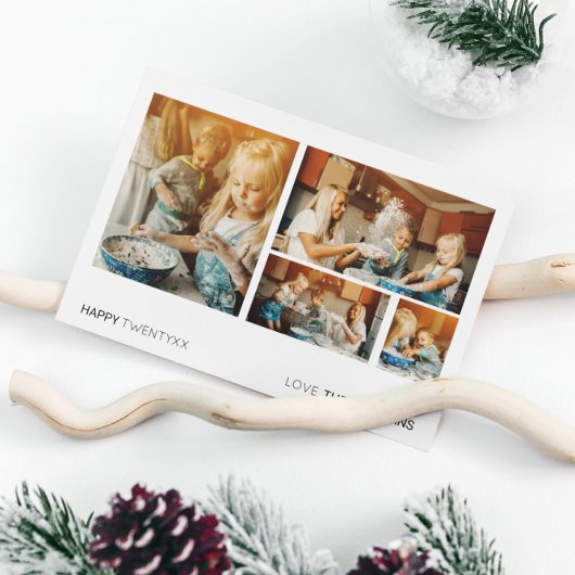 新年の写真カード |ライフモダンミニマルフォト シーズンカード