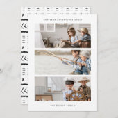 新年の写真カード |ライフモダンミニマルフォト シーズンカード (正面/裏面)