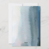 新年の写真カード | 新しいフローラ水色 シーズンカード (裏面)