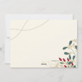 新年の写真年賀状カード シーズンカード (裏面)