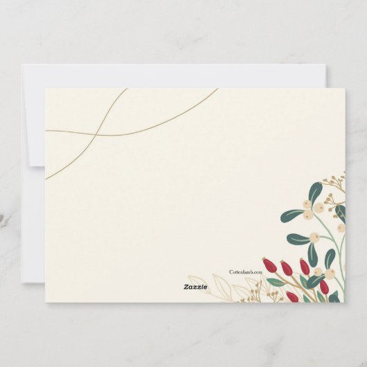 新年の写真年賀状カード シーズンカード (裏面)