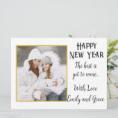 新年の写真 ホリデー カード (スタンド正面)