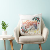 新年の冬の写真フェイク金箔スタイル クッション (椅子)