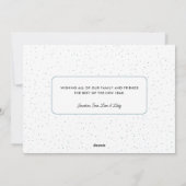 新年の台本エレガントの写真 シーズンカード (裏面)