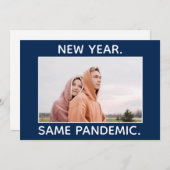 新年の同じパンデミックCovidユーモアのホリデーカード シーズンカード (正面/裏面)