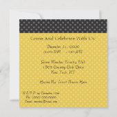 新年の夜のパーティー招待状 招待状 (裏面)