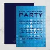 新年の夜のパーティー招待状 招待状 (正面/裏面)