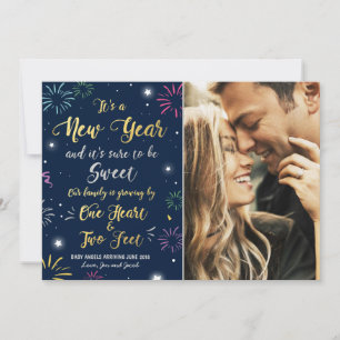 新年の妊娠の発表カード2018年 シーズンカード