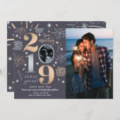 新年の妊娠発表 2019 シーズンカード (正面/裏面)