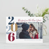 新年の婚約写真 シーズンカード (スタンド正面)