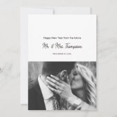 新年の婚約 案内状 (裏面)