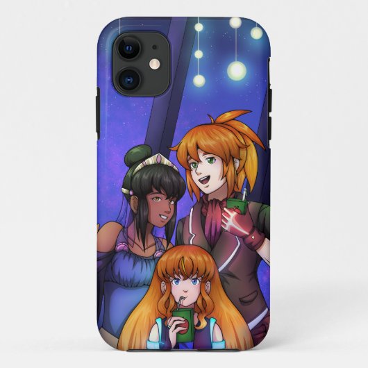 新年の宇宙お祝い Case-Mate iPhoneケース (裏面)