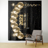 新年の家族の懇親会写真の背景 タペストリー (インサイチュ)