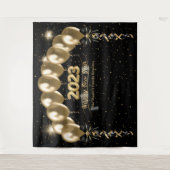 新年の家族の懇親会写真の背景 タペストリー (正面)