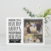 新年の希望の休日の写真カード シーズンカード (スタンド正面)