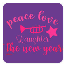 新年の平和への愛と笑い