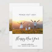 新年の平和2021年写真 シーズンカード (正面/裏面)