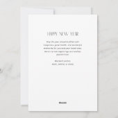 新年の幸せな写真モダン。 シーズンカード (裏面)