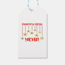 新年の幸せ ギフトタグ