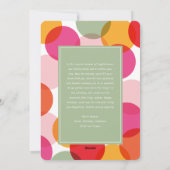 新年の応援おもしろいとカラフル紙吹雪ドット写真 シーズンカード (裏面)