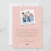 新年の応援きらめくライトスタイリッシュ写真 シーズンカード (裏面)