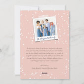 新年の応援きらめくライトスタイリッシュ写真 シーズンカード (裏面)