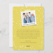 新年の応援きらめくライトスタイリッシュ写真 シーズンカード (裏面)