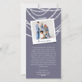 新年の応援きらめくライトスタイリッシュ写真 シーズンカード (裏面)