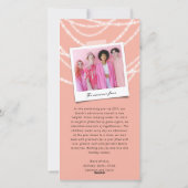 新年の応援きらめくライトスタイリッシュ写真 シーズンカード (裏面)