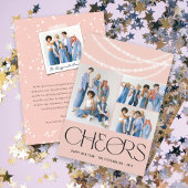 新年の応援きらめくライトスタイリッシュ写真 シーズンカード