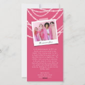 新年の応援きらめくライトスタイリッシュ写真 シーズンカード (裏面)