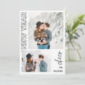 新年の応援エレガント写真 シーズンカード (スタンド正面)