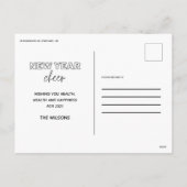 新年の応援エレガント写真 シーズンポストカード (裏面)