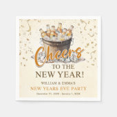 新年の応援パーティー スタンダードカクテルナプキン (正面)