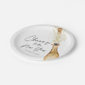 新年の応援パーティー ペーパープレート (アングル)