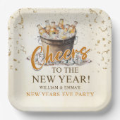 新年の応援パーティー ペーパープレート (正面)