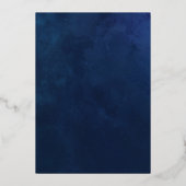 新年の応援パーティー 箔招待状 (裏面)