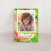 新年の応援モダンカラフル絞り染め – 写真 シーズンカード