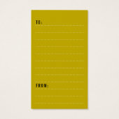 新年の応援ライツきらめくギフトスタイリッシュラベル (裏面)