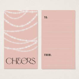 新年の応援ライツきらめくギフトスタイリッシュラベル