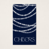 新年の応援ライツきらめくギフトスタイリッシュラベル (正面)